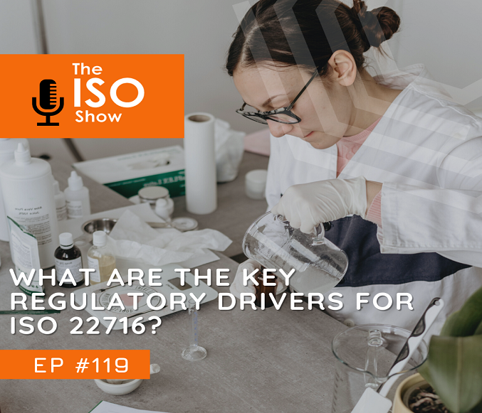 119 What are the key regulatory drivers for ISO 22716